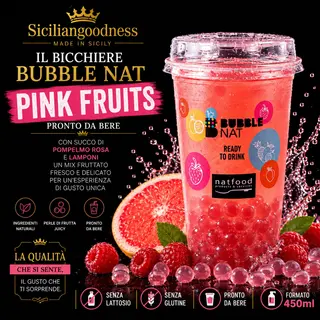 Bubble Nat Pink FRUITS