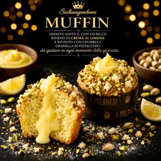 Muffin Limone e Pistacchio