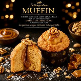 Muffin Caramello Salato e Noci