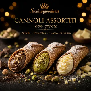 3 Cannoli Medi alla Crema