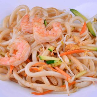 28.SPAGHETTI UDON CON GAMBERI E VERDURE