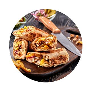 Cheddar chicken melt shawarma