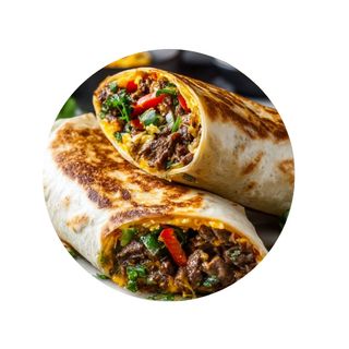 Cheddar beef melt fajita