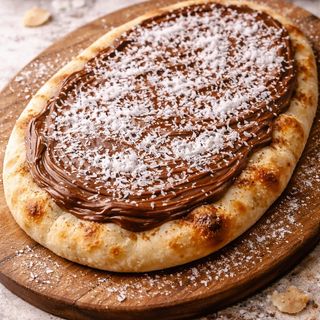 Focaccia con nutella e cocco