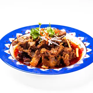 ossa di agnello stufato羊蝎子