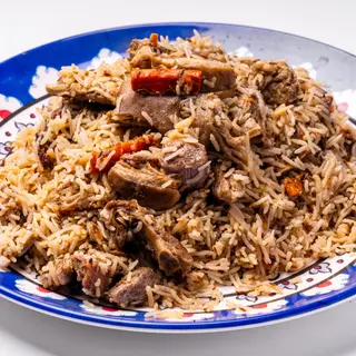 Riso stufato con agnello羊肉手抓饭