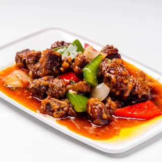 Brisket di manzo saltato croccante焦溜胸口