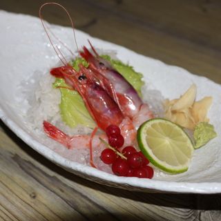 Sashimi di gamberi viola 2 pezzi