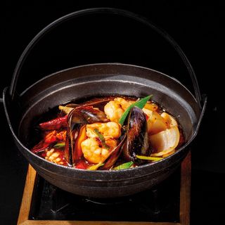 316 piccola padella con frutti di mare