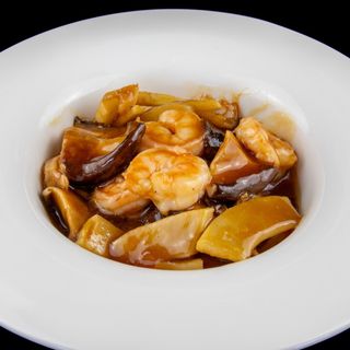 274 Gamberi bambù e funghi