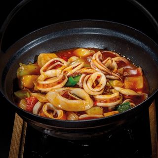 313 Piccola padella con calamari