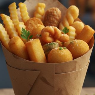 Cuoppo patatine e fritturine miste