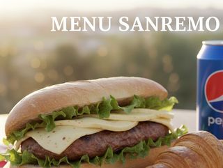 Menu hot dog + porzione patatine +pepsi+ cornetto b e w