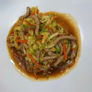 Vitello con verdura mista