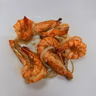 Gamberoni alla griglia con sale e pepe