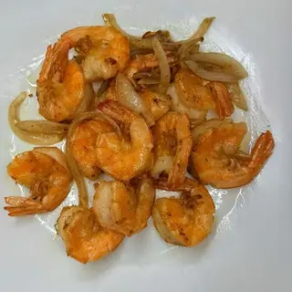 Gamberetti alla griglia con sale e pepe