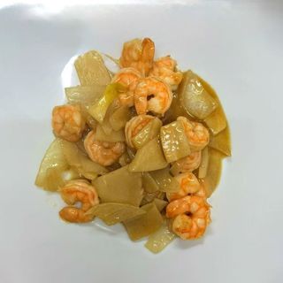 Gamberetti in salsa curry