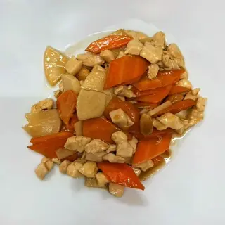 Pollo con mandorle
