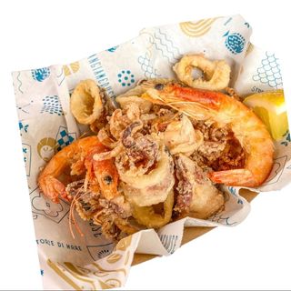 Frittura di calamari e gamberi
