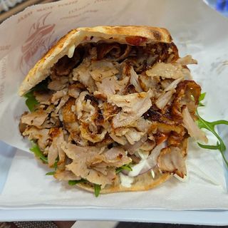 Panino kebab completo maxi