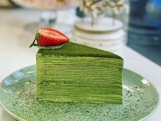 Mille crep matcha