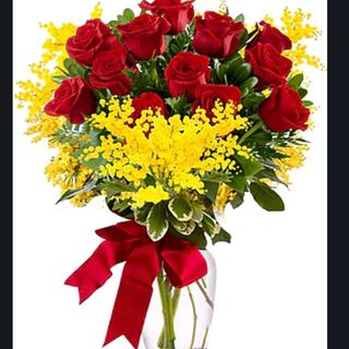 Mimosa rose rossi bouquets