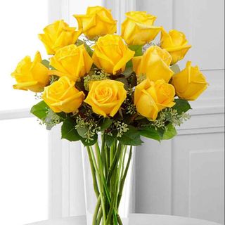 MAZZO DI 15 ROSE GIALLE