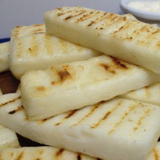 Polenta bianca alla griglia