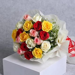 Rainbow love Valentines day Bouquet