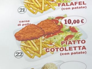 Piatto cotoletta