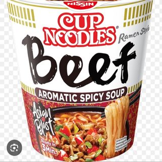 Nissin Cup Noodles Beef Aromatic Spicy Soup-64gm