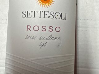 Vino rosso settesoli terre di Sicilia