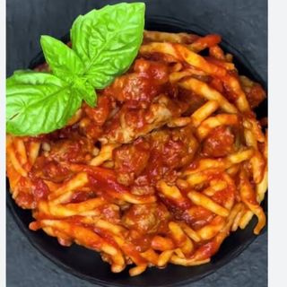 trofie al ragù di salsiccia