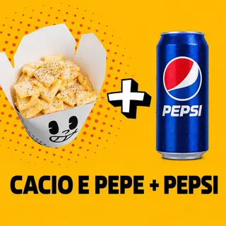 Cacio e pepe sostanziosa + Pepsi