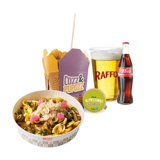 PROMO Orecchiette fresche alle Cozze + cozz & pupozz + bevanda a scelta