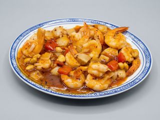 18. Gamberetti alla "Fung pao" piccante