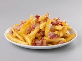 Patatine cheddar e pancetta per 1 persona
