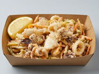 Frittura di calamari e gamberi