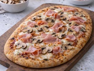 Prosciutto cotto e funghi