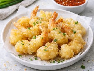 Mazzancolle in tempura