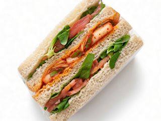 sandwich con kimchi vegano