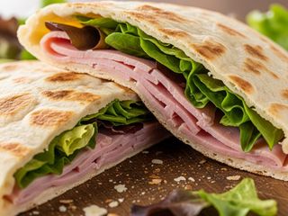 piadina prosciutto cotto e insalata