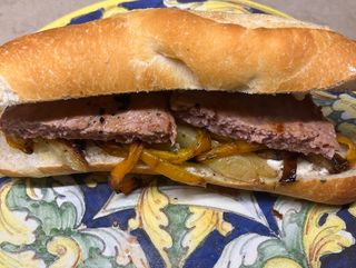 Panino con hamburger