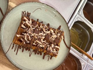 Waffle nuetella e kinder cereali