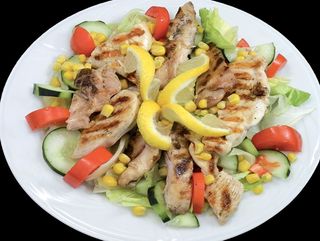 Salad & chicken