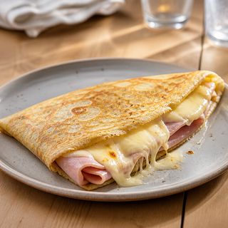 Crêpe Delicata, Prosciutto cotto & formaggio Fontal