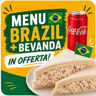 Tramezzino Salpicão Brasiliano + Bevanda