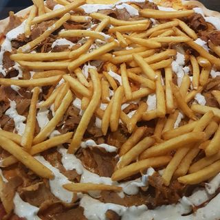 Pizza kebab e patatine