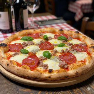 Salsiccia piccante e gorgonzola