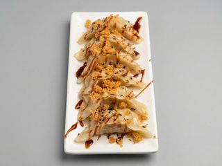 Ravioli di maiale con salsa teriyaki
